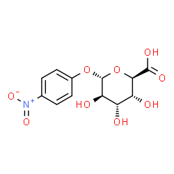 ChemSpider 2D Image | 4-Nitrophenyl alpha-L-altropyranosiduronic acid | C12H13NO9