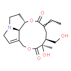 ChemSpider 2D Image | (7beta,15E)-12,19-Dihydroxysenecionan-11,16-dione | C18H25NO6