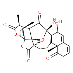 ChemSpider 2D Image | (1S,3R,5S,6R,7R,14R,18S,21S,22R,25S)-5,7,18-Trihydroxy-1,14,21,25-tetramethyl-4,20,23-trioxaheptacyclo[20.3.1.1~2,5~.0~3,18~.0~3,21~.0~6,15~.0~9,14~]heptacosa-8,10-diene-13,19,24,27-tetrone | C28H32O10