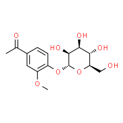 ChemSpider 2D Image | 4-Acetyl-2-methoxyphenyl alpha-D-mannopyranoside | C15H20O8