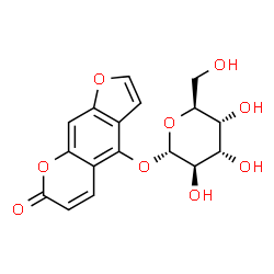 ChemSpider 2D Image | 7-Oxo-7H-furo[3,2-g]chromen-4-yl alpha-L-altropyranoside | C17H16O9