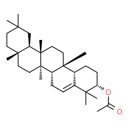 ChemSpider 2D Image | (3S,6aS,6bR,8aS,12aR,12bS,14aS,14bS)-4,4,6b,8a,11,11,12b,14a-Octamethyl-1,2,3,4,6,6a,6b,7,8,8a,9,10,11,12,12a,12b,13,14,14a,14b-icosahydro-3-picenyl acetate | C32H52O2