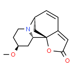 ChemSpider 2D Image | (1S,2S,4S,8R)-4-Methoxy-14-oxa-7-azatetracyclo[6.6.1.0~1,11~.0~2,7~]pentadeca-9,11-dien-13-one | C14H17NO3