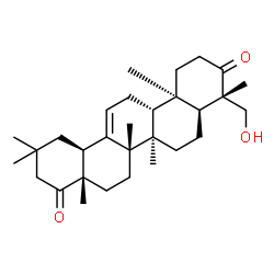 ChemSpider 2D Image | (5beta,17alpha)-24-Hydroxyolean-12-ene-3,22-dione | C30H46O3