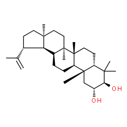 ChemSpider 2D Image | (2alpha,3beta,5beta,13alpha,17alpha)-Lup-20(29)-ene-2,3-diol | C30H50O2