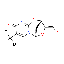 ChemSpider 2D Image | (1R,9S,10R)-10-(Hydroxymethyl)-4-(~2~H_3_)methyl-8,11-dioxa-2,6-diazatricyclo[7.2.1.0~2,7~]dodeca-3,6-dien-5-one | C10H9D3N2O4