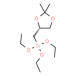 ChemSpider 2D Image | {[(4R)-2,2-Dimethyl-1,3-dioxolan-4-yl]methyl}(triethoxy)silane | C12H26O5Si