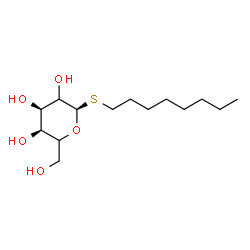 ChemSpider 2D Image | Octyl 1-thio-alpha-D-erythro-hexopyranoside | C14H28O5S