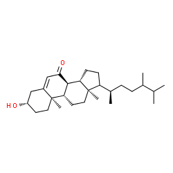 ChemSpider 2D Image | (3beta,17xi,24xi)-3-Hydroxyergost-5-en-7-one | C28H46O2