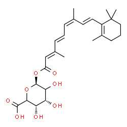 ChemSpider 2D Image | (9cis)-O~15~-[(2S,4R,5S)-6-Carboxy-3,4,5-trihydroxytetrahydro-2H-pyran-2-yl]retinoic acid | C26H36O8