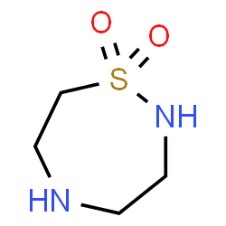 ChemSpider 2D Image | 1,2,5-Thiadiazepane 1,1-dioxide | C4H10N2O2S