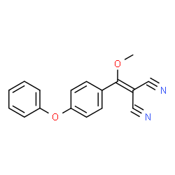 ChemSpider 2D Image | [Methoxy(4-phenoxyphenyl)methylene]malononitrile | C17H12N2O2