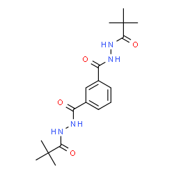 ChemSpider 2D Image | N'~1~,N'~3~-Bis(2,2-dimethylpropanoyl)isophthalohydrazide | C18H26N4O4