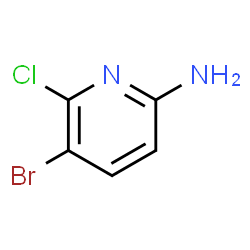 ChemSpider 2D Image | 5-Bromo-6-chloro-2-pyridinamine | C5H4BrClN2