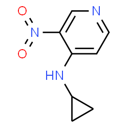 ChemSpider 2D Image | N-Cyclopropyl-3-nitro-4-pyridinamine | C8H9N3O2
