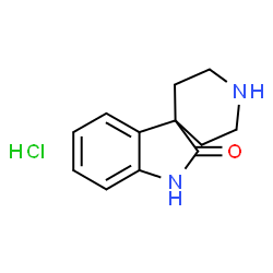 ChemSpider 2D Image | spiro[indoline-3,4'-piperidin]-2-one hydrochloride | C12H15ClN2O