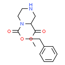 ChemSpider 2D Image | 1-Benzyl 2-methyl 1,2-piperazinedicarboxylate | C14H18N2O4