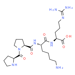 ChemSpider 2D Image | L-Prolyl-L-prolyl-L-lysyl-N~5~-(diaminomethylene)-L-ornithine | C22H40N8O5