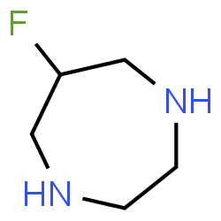 ChemSpider 2D Image | 6-Fluoro-1,4-diazepane | C5H11FN2