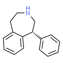 ChemSpider 2D Image | (1R)-1-Phenyl-2,3,4,5-tetrahydro-1H-3-benzazepine | C16H17N