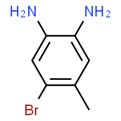 ChemSpider 2D Image | 4-Bromo-5-methyl-1,2-benzenediamine | C7H9BrN2