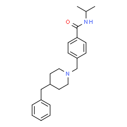 ChemSpider 2D Image | 4-[(4-Benzyl-1-piperidinyl)methyl]-N-isopropylbenzamide | C23H30N2O