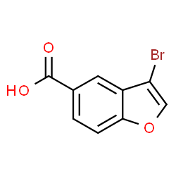 ChemSpider 2D Image | 3-Bromo-1-benzofuran-5-carboxylic acid | C9H5BrO3