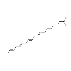 ChemSpider 2D Image | (8E,11E,14E,17E)-8,11,14,17-Icosatetraenoate | C20H31O2