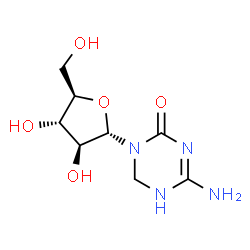ChemSpider 2D Image | 4-Amino-1-(alpha-D-arabinofuranosyl)-5,6-dihydro-1,3,5-triazin-2(1H)-one | C8H14N4O5
