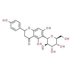 ChemSpider 2D Image | (1S)-1,5-Anhydro-1-[5,7-dihydroxy-2-(4-hydroxyphenyl)-4-oxo-3,4-dihydro-2H-chromen-6-yl]-L-altritol | C21H22O10