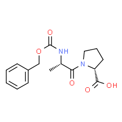 ChemSpider 2D Image | N-[(Benzyloxy)carbonyl]-L-alanyl-D-proline | C16H20N2O5