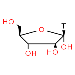 ChemSpider 2D Image | (3xi)-alpha-D-(C~1~-~3~H)-threo-Pentofuranose | C5H9TO5