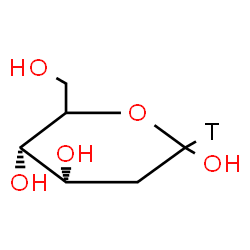 ChemSpider 2D Image | (5xi)-2-Deoxy-D-(C~1~-~3~H)-erythro-hexopyranose | C6H11TO5