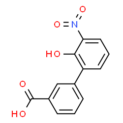 ChemSpider 2D Image | 2-Hydroxy-3-nitrobiphenyl-3-carboxylic acid | C13H9NO5