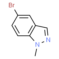 ChemSpider 2D Image | 5-Bromo-1-mehtyl-1H-indazole | C8H7BrN2