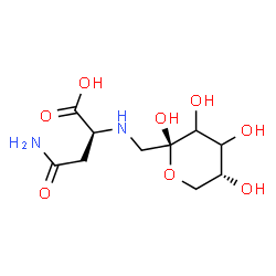 ChemSpider 2D Image | (2S)-4-Amino-4-oxo-2-({[(2R,5R)-2,3,4,5-tetrahydroxytetrahydro-2H-pyran-2-yl]methyl}amino)butanoic acid (non-preferred name) | C10H18N2O8
