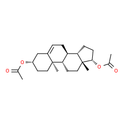 ChemSpider 2D Image | (3beta,13alpha,17beta)-Androst-5-ene-3,17-diyl diacetate | C23H34O4