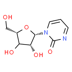 ChemSpider 2D Image | 1-[(3xi)-beta-L-threo-Pentofuranosyl]-2(1H)-pyrimidinone | C9H12N2O5