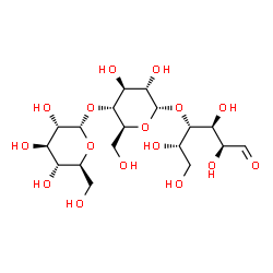 ChemSpider 2D Image | alpha-L-Glucopyranosyl-(1->4)-alpha-L-glucopyranosyl-(1->4)-L-glucose | C18H32O16