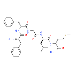 ChemSpider 2D Image | D-Phenylalanyl-D-phenylalanylglycyl-D-leucyl-D-methioninamide | C31H44N6O5S