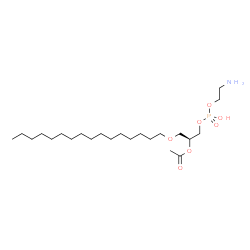 ChemSpider 2D Image | (19S)-25-Amino-22-hydroxy-22-oxido-17,21,23-trioxa-22lambda~5~-phosphapentacosan-19-yl acetate | C23H48NO7P
