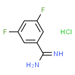 ChemSpider 2D Image | 3,5-difluorobenzamidine hydrochloride | C7H7ClF2N2