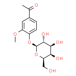 ChemSpider 2D Image | 4-Acetyl-2-methoxyphenyl beta-D-galactopyranoside | C15H20O8