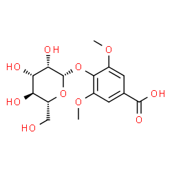 ChemSpider 2D Image | 4-(beta-D-Mannopyranosyloxy)-3,5-dimethoxybenzoic acid | C15H20O10