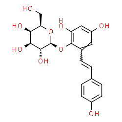 ChemSpider 2D Image | 2,4-Dihydroxy-6-[(E)-2-(4-hydroxyphenyl)vinyl]phenyl beta-D-galactopyranoside | C20H22O9