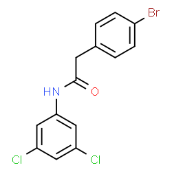 ChemSpider 2D Image | 2-(4-Bromophenyl)-N-(3,5-dichlorophenyl)acetamide | C14H10BrCl2NO