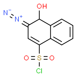 ChemSpider 2D Image | 2-Diazo-1-naphthol-4-sulfonyl chloride | C10H7ClN2O3S