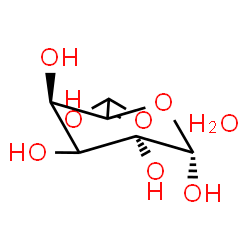 ChemSpider 2D Image | beta-L-erythro-Hexopyranuronic acid hydrate (1:1) | C6H12O8