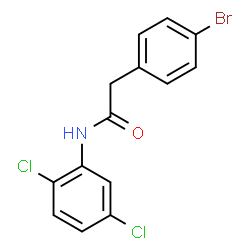 ChemSpider 2D Image | 2-(4-Bromophenyl)-N-(2,5-dichlorophenyl)acetamide | C14H10BrCl2NO