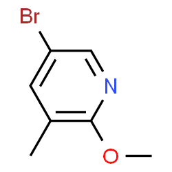 ChemSpider 2D Image | 5-Bromo-2-methoxy-3-methylpyridine | C7H8BrNO